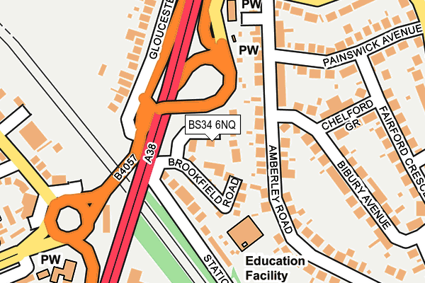 BS34 6NQ map - OS OpenMap – Local (Ordnance Survey)