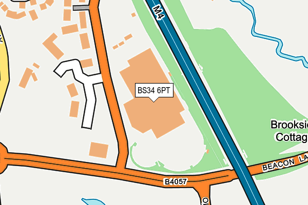 BS34 6PT map - OS OpenMap – Local (Ordnance Survey)