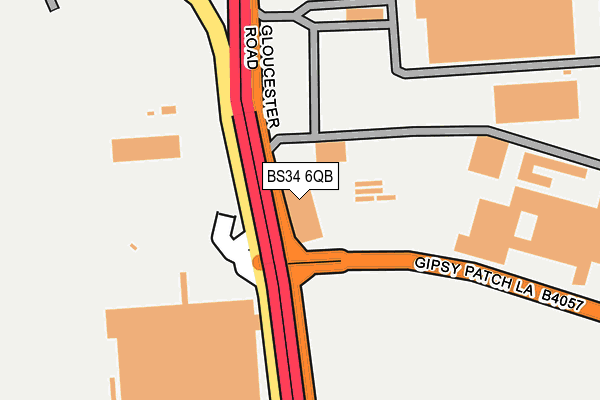 BS34 6QB map - OS OpenMap – Local (Ordnance Survey)