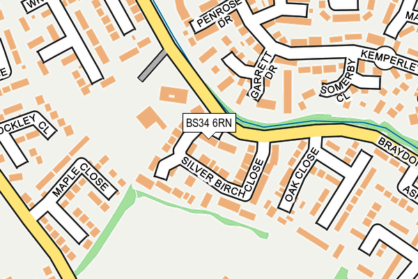 BS34 6RN map - OS OpenMap – Local (Ordnance Survey)