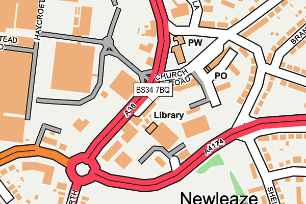 BS34 7BQ map - OS OpenMap – Local (Ordnance Survey)