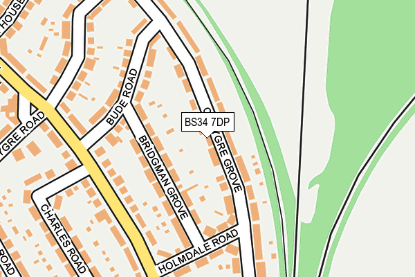 BS34 7DP map - OS OpenMap – Local (Ordnance Survey)