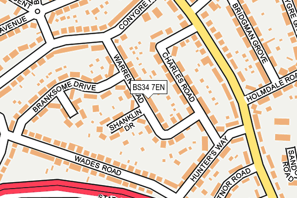 BS34 7EN map - OS OpenMap – Local (Ordnance Survey)