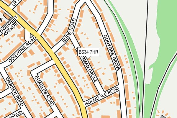BS34 7HR map - OS OpenMap – Local (Ordnance Survey)