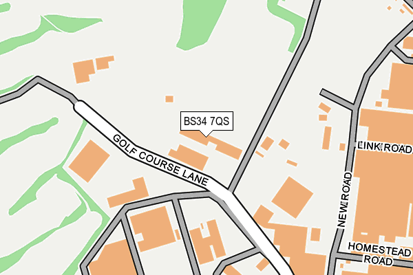 BS34 7QS map - OS OpenMap – Local (Ordnance Survey)