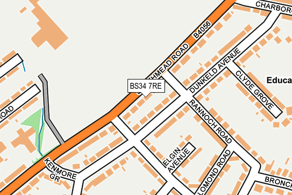 BS34 7RE map - OS OpenMap – Local (Ordnance Survey)
