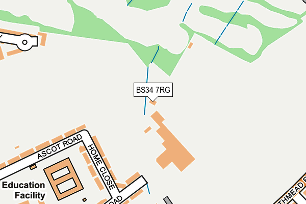 BS34 7RG map - OS OpenMap – Local (Ordnance Survey)