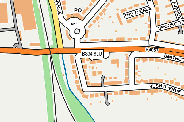 BS34 8LU map - OS OpenMap – Local (Ordnance Survey)