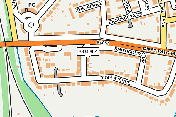 BS34 8LZ map - OS OpenMap – Local (Ordnance Survey)