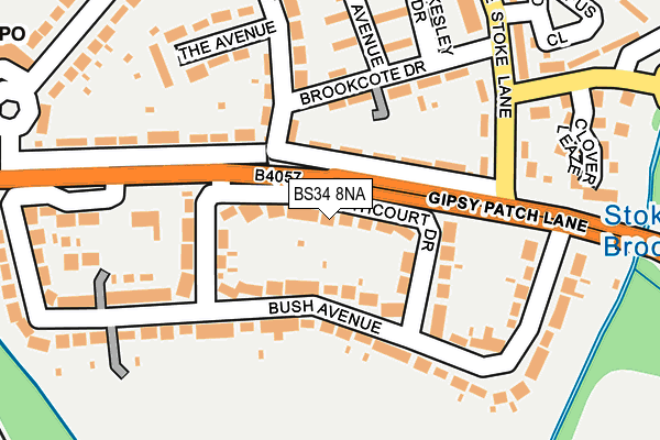 BS34 8NA map - OS OpenMap – Local (Ordnance Survey)