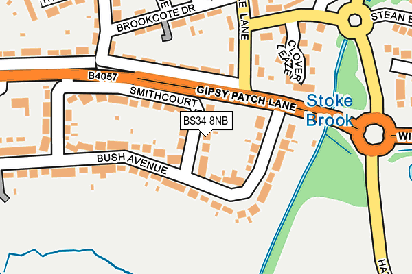 BS34 8NB map - OS OpenMap – Local (Ordnance Survey)