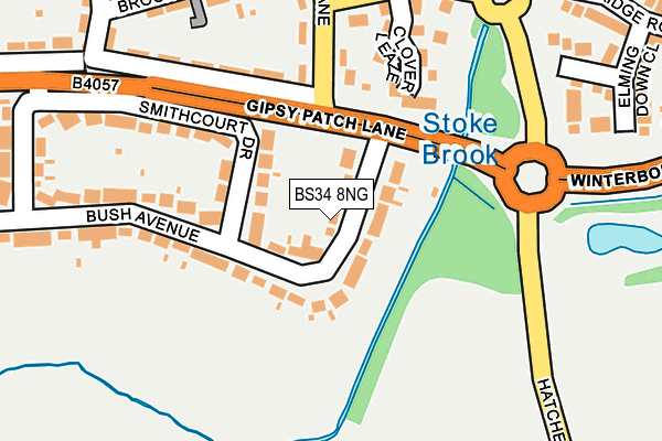 BS34 8NG map - OS OpenMap – Local (Ordnance Survey)