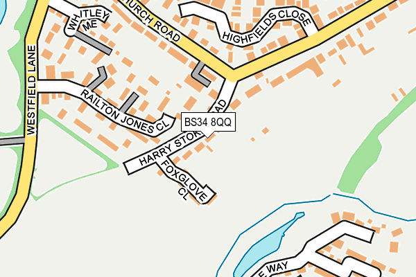 BS34 8QQ map - OS OpenMap – Local (Ordnance Survey)