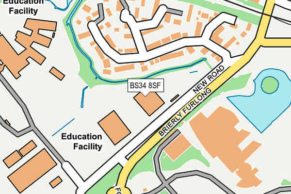 BS34 8SF map - OS OpenMap – Local (Ordnance Survey)