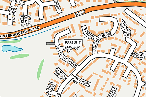 BS34 8UT map - OS OpenMap – Local (Ordnance Survey)