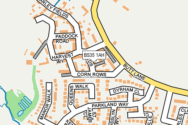 BS35 1AH map - OS OpenMap – Local (Ordnance Survey)