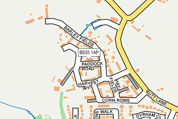 BS35 1AP map - OS OpenMap – Local (Ordnance Survey)