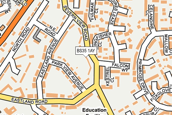 BS35 1AY map - OS OpenMap – Local (Ordnance Survey)