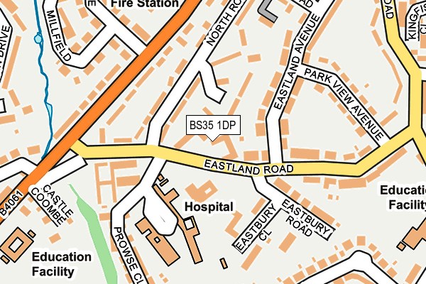 BS35 1DP map - OS OpenMap – Local (Ordnance Survey)