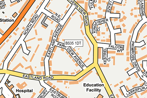 BS35 1DT map - OS OpenMap – Local (Ordnance Survey)