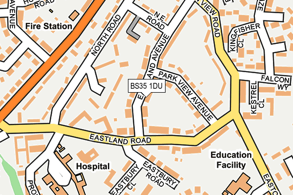 BS35 1DU map - OS OpenMap – Local (Ordnance Survey)