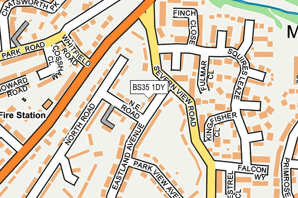 BS35 1DY map - OS OpenMap – Local (Ordnance Survey)