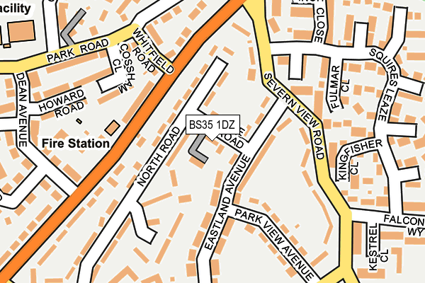 BS35 1DZ map - OS OpenMap – Local (Ordnance Survey)