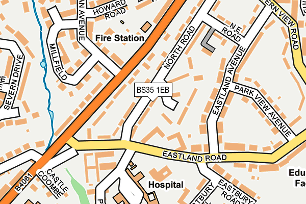 BS35 1EB map - OS OpenMap – Local (Ordnance Survey)