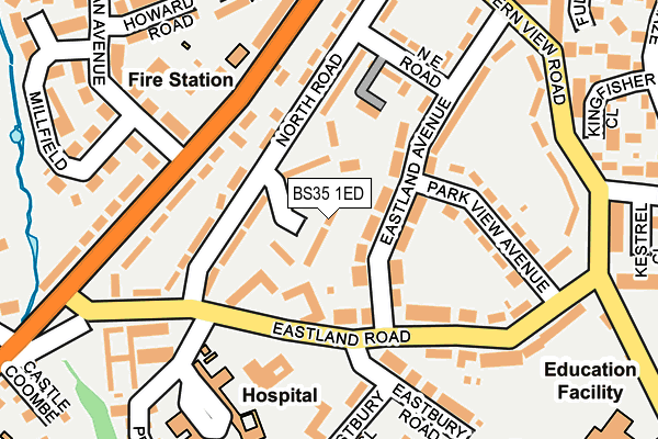 BS35 1ED map - OS OpenMap – Local (Ordnance Survey)