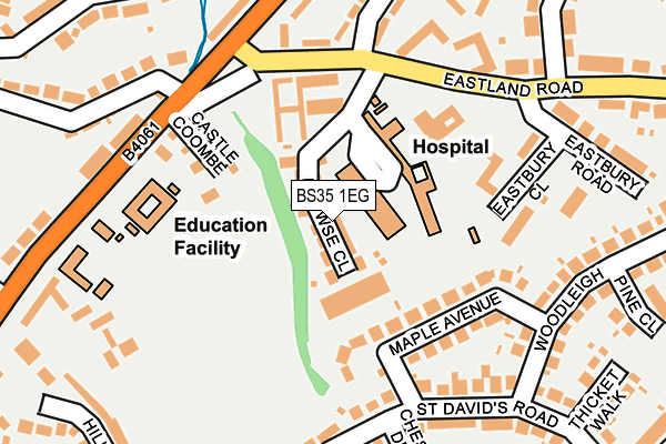 BS35 1EG map - OS OpenMap – Local (Ordnance Survey)