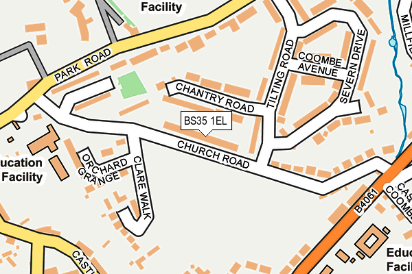 BS35 1EL map - OS OpenMap – Local (Ordnance Survey)