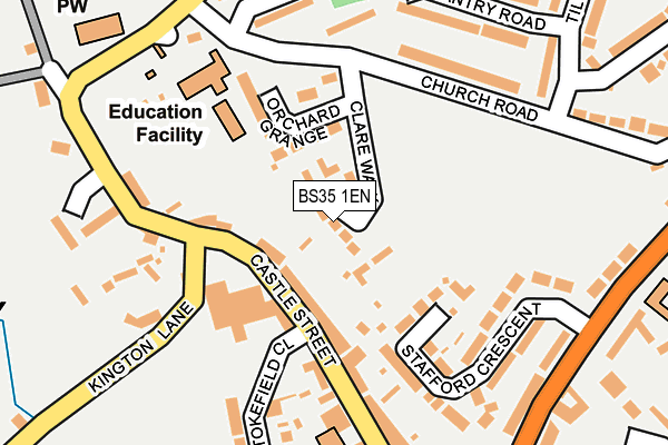 BS35 1EN map - OS OpenMap – Local (Ordnance Survey)