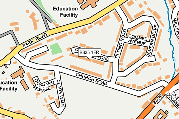 BS35 1ER map - OS OpenMap – Local (Ordnance Survey)