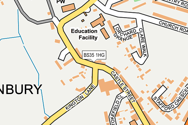 BS35 1HG map - OS OpenMap – Local (Ordnance Survey)
