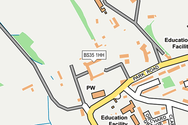 BS35 1HH map - OS OpenMap – Local (Ordnance Survey)