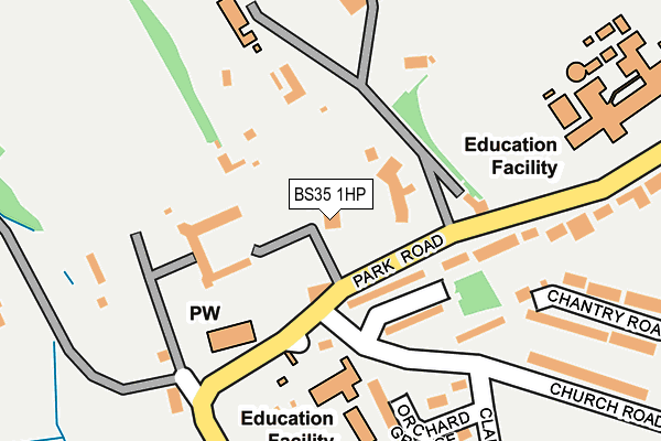 BS35 1HP map - OS OpenMap – Local (Ordnance Survey)