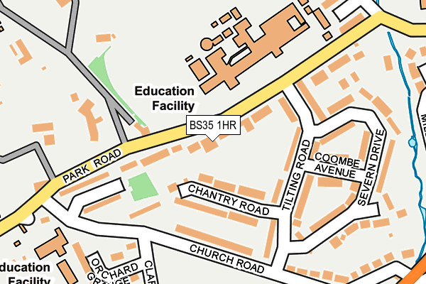 BS35 1HR map - OS OpenMap – Local (Ordnance Survey)