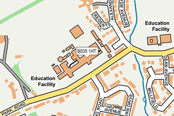 BS35 1HT map - OS OpenMap – Local (Ordnance Survey)