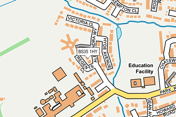 BS35 1HY map - OS OpenMap – Local (Ordnance Survey)