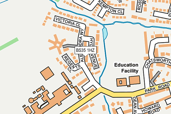 BS35 1HZ map - OS OpenMap – Local (Ordnance Survey)