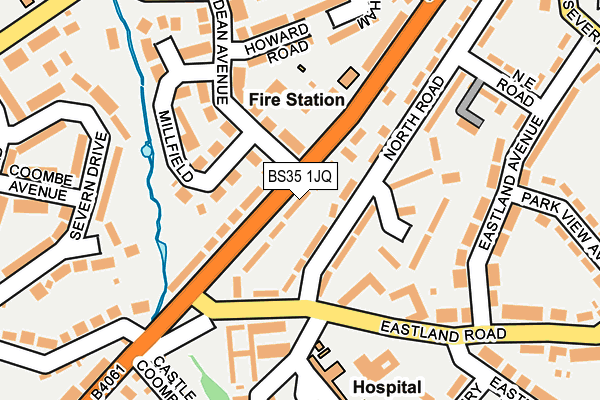 BS35 1JQ map - OS OpenMap – Local (Ordnance Survey)
