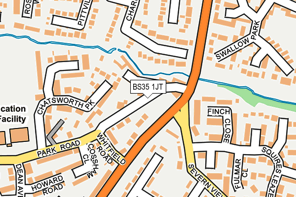 BS35 1JT map - OS OpenMap – Local (Ordnance Survey)