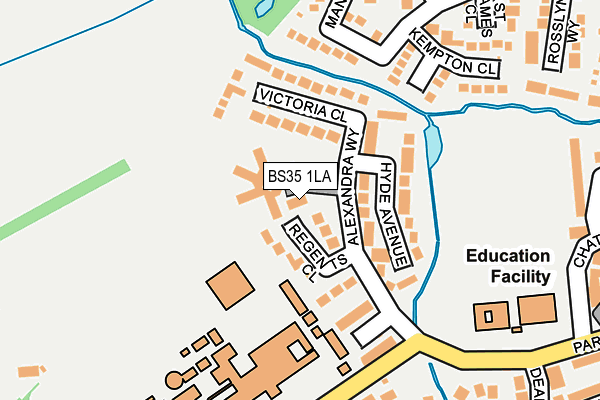 BS35 1LA map - OS OpenMap – Local (Ordnance Survey)