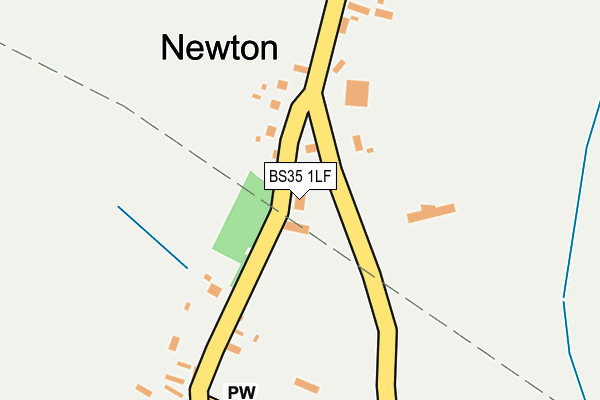 BS35 1LF map - OS OpenMap – Local (Ordnance Survey)