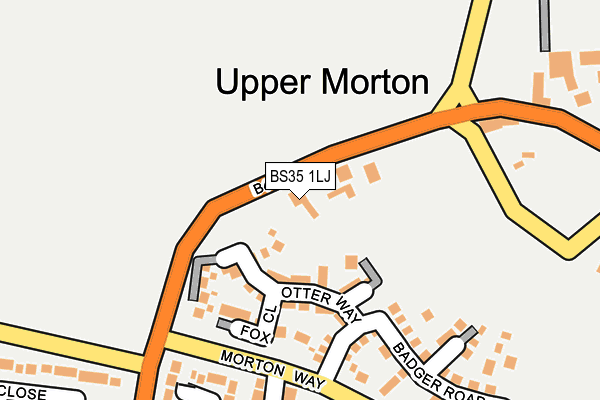 BS35 1LJ map - OS OpenMap – Local (Ordnance Survey)