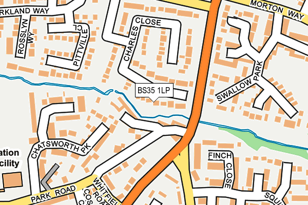 BS35 1LP map - OS OpenMap – Local (Ordnance Survey)