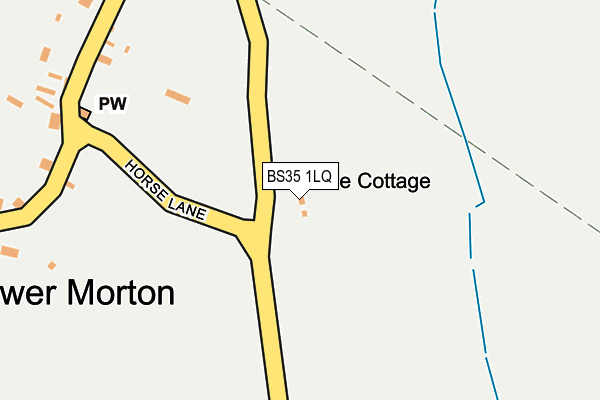 BS35 1LQ map - OS OpenMap – Local (Ordnance Survey)