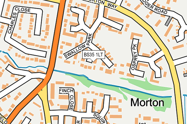 BS35 1LT map - OS OpenMap – Local (Ordnance Survey)