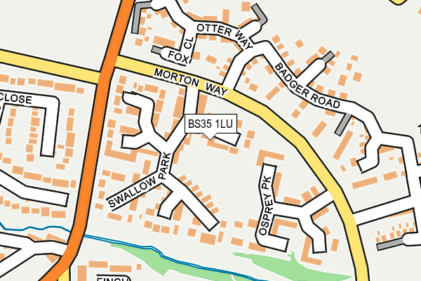 BS35 1LU map - OS OpenMap – Local (Ordnance Survey)