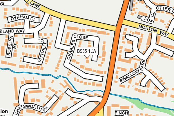 BS35 1LW map - OS OpenMap – Local (Ordnance Survey)